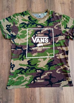Чоловіча унікальна футболка vans з великим лого оригінал