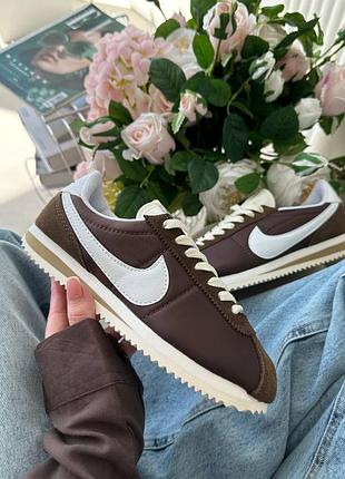 Кроссовки nike cortez brown