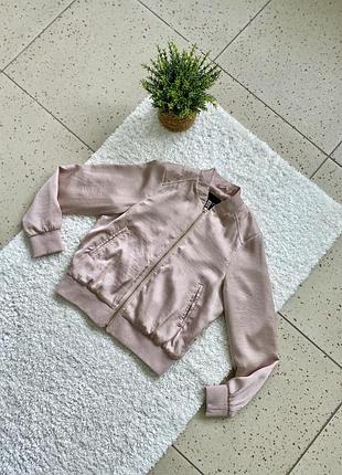 Бомбер женский пудровый new look xs/s