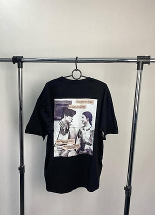 Футболка оверсайз чоловіча з принтом( код б-7,б-14 м/л)