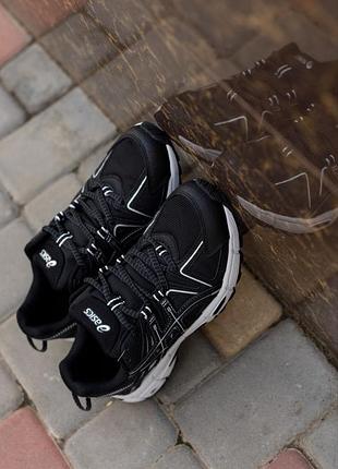 Чоловічі кросівки asics gel-kahana 8 waterproof black white 4