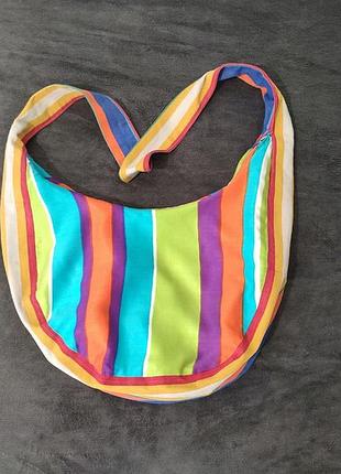 Сумка торба  через плече ,кольорова