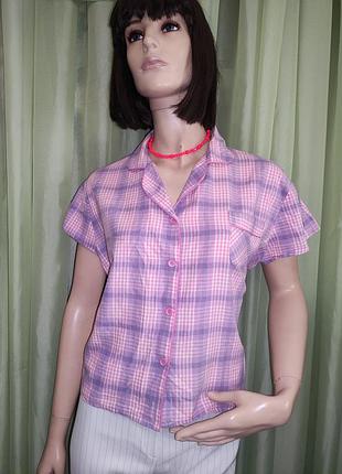 Блузка бренда "secret", u9 16-18, 100% коттон, с нежной люрексовой полоской.