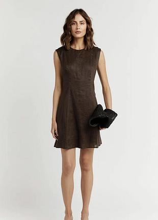 Замшевое платье замш