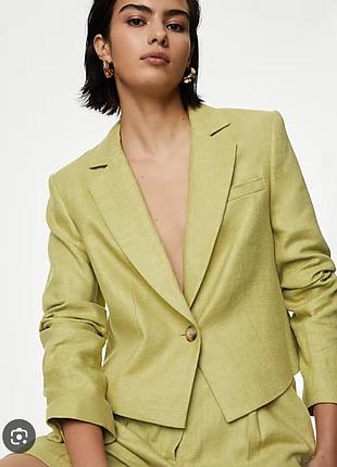 Лляний піджак жакет