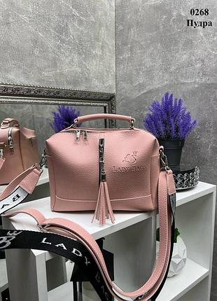 Нежная розовая женская сумка сумочка клатч