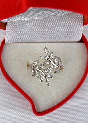 Серебряная кольца веточка 925*.