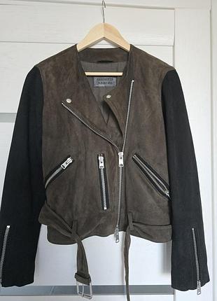 Allsaints косуха замшева