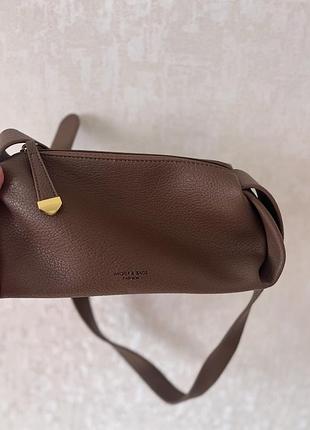 Сумка коричнева міні багет 7