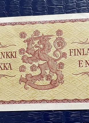 Банкнота 1 марка 1963 г. финляндия . unc.