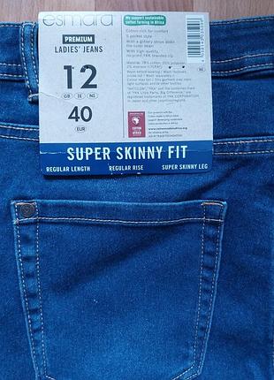 Джинсы super skinny fit esmara германия, размер 40евро (наш 46)