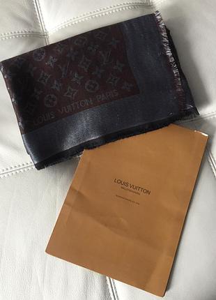 Шаль monogram shine шарф платок louis vuitton