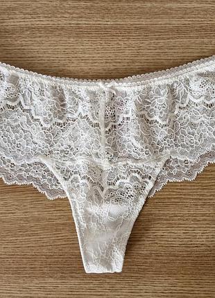 Victoria's secret-розковые кружевные трусики стринги, р.-m