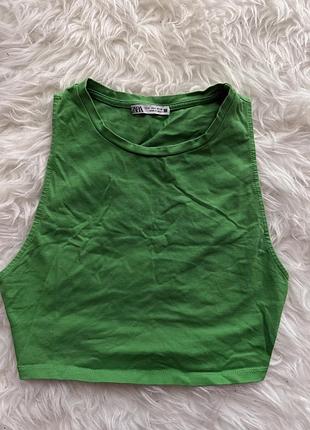 Зелений топ zara