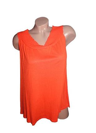 Блуза помаранчева вільний крій george віскоза