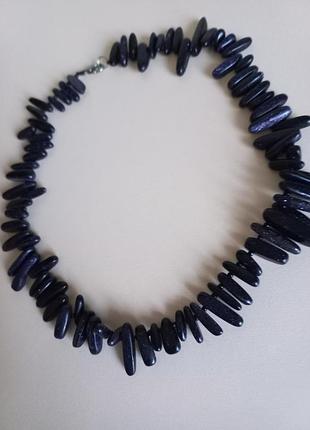 Ожерелье колье из натурального камня