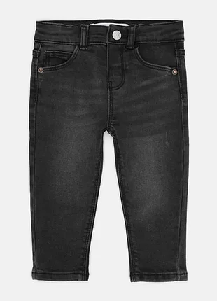 Вузькі штани джинси з праного еластичного деніму skinny zara