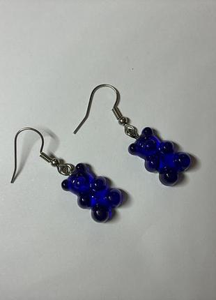 Сережки желейні ведмедики