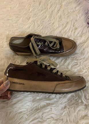 Кожаные итальянские кроссовки