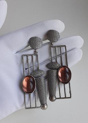 Эффектные серьги бижутерия