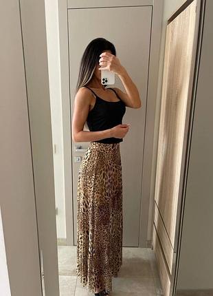 Леопардова легка спідниця