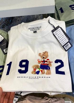 Футболка polo bear ralph lauren унісекс футболка з ведмедем