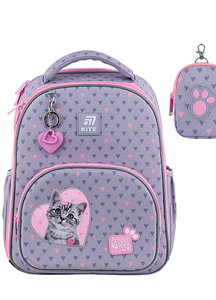 Kite школьный рюкзак sp25-556m education studio pets