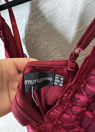 Бордова сукня 2