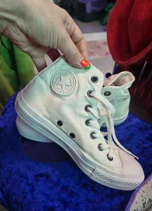Кеды  converse all star белые