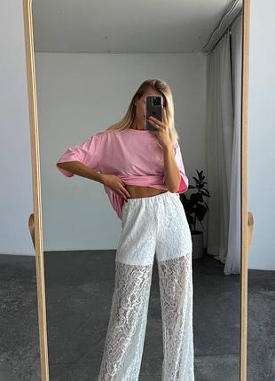 Жіночі штани з мережива