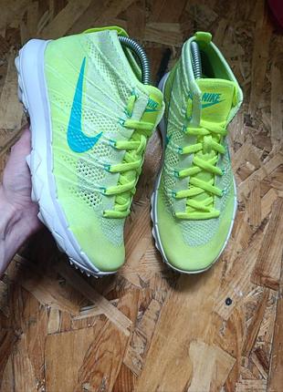 Оригинальные кроссовки new nike flyknit chukka spikeless golf shoes volt blue 819006-700