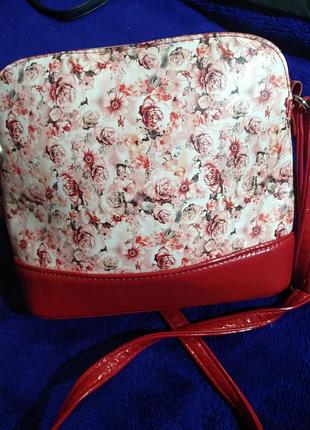 Сумка ,цветочный принт