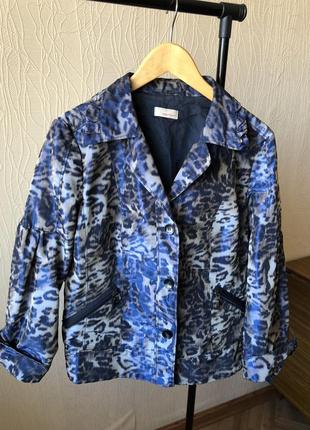 Пиджак куртка ветровка леопардовый принт1 фото