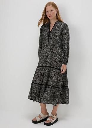 Сукня з тонкої жатої бавовни р.18