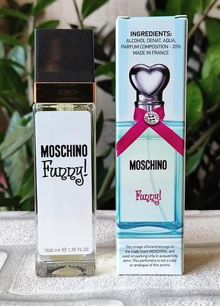 Яркий женский парфюм funny москино фаничный цветочный фруктовый стойкий аромат 40 мл