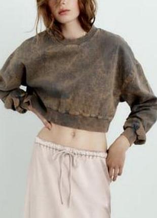 Стильный модный свитшот zara кофта вареная