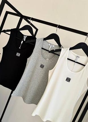 Майка в трех цветах люкс качество в стиле лоэве
