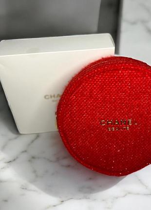 Chanel beaute косметичка твідова червона оригінал