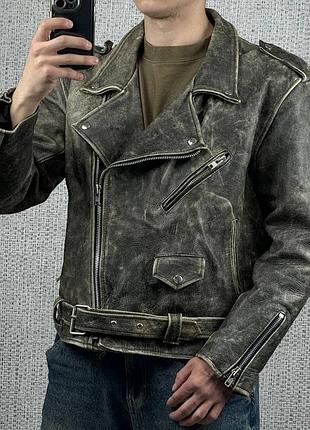 Косуха шкірянка вінтаж кожанка harley davidson alpinestars мотокуртка