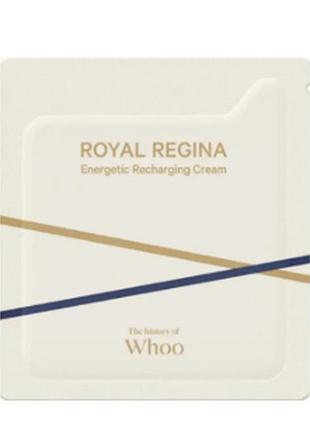 Енергетичний крем the history of whoo royal regina energetic recharging cream, 1 мл