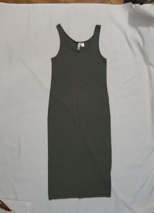 Довга сукня мвйка в рубчик розмір м