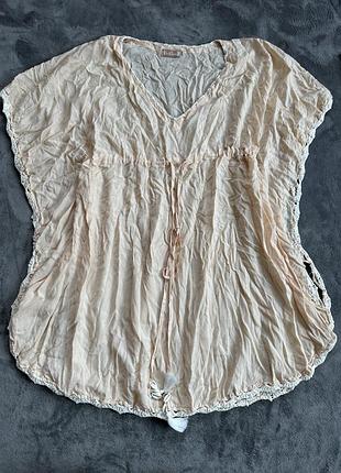 Туніка пляжна накидка віскоза вільна