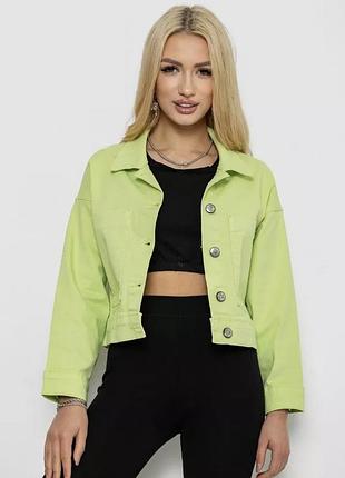 Женская джинсовая курточка oversize3 фото