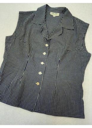 Летняя блуза в клетку