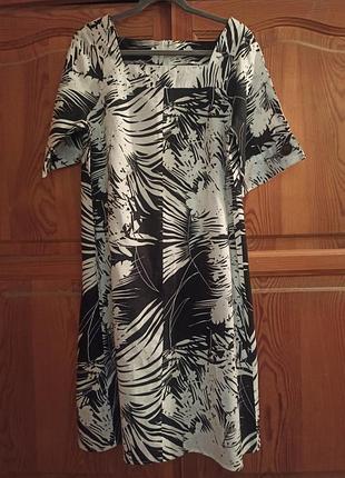 Платье большой размер натуральное 100% лён без дефектов новое без бумажной бирки