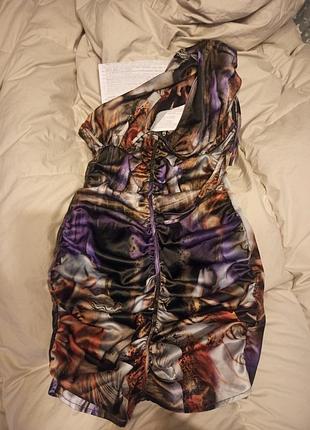 Плаття prettylittening ренесанс на одне плече корсет із кісточками маленький розмір