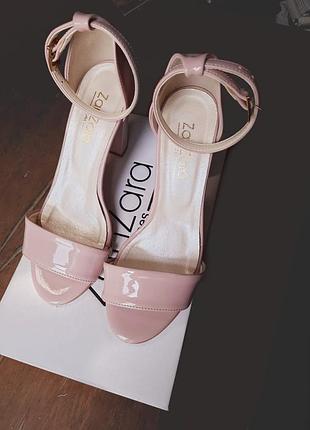 Босоніжки на підборах жіночі zanzara пудрові рожеві 38 розмір