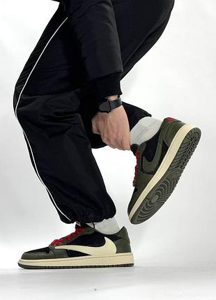 Nike air jordan 1 low black khaki