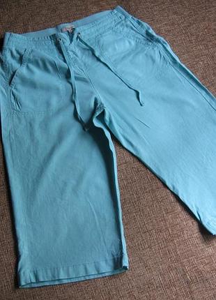 Женские льняные бриджи peacocks