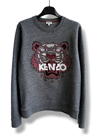 Женский хлопковый свитшот с тигром kenzo.